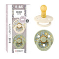 BIBS Colour Liberty Soother 2-Pack, BPA Free Dummy Pacifier, Round Nipple. by BIBS