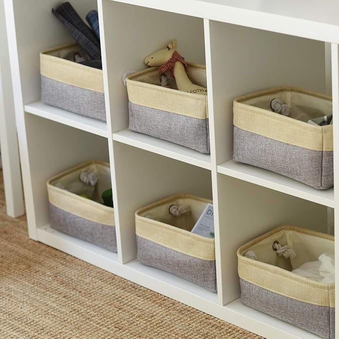 Fabric Storage Baskets for Organizing Small Baskets for Shelves, Decorative - Image 7