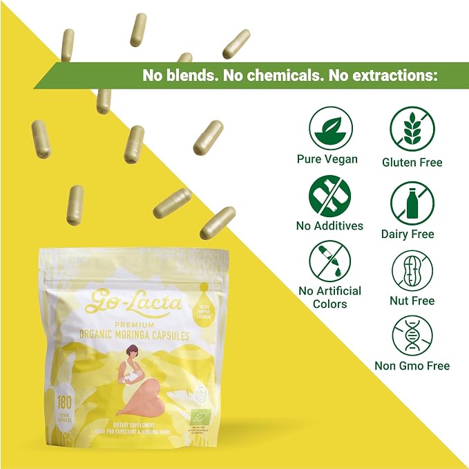 Go-Lacta 100% Organic Premium Moringa Capsules - Image 4
