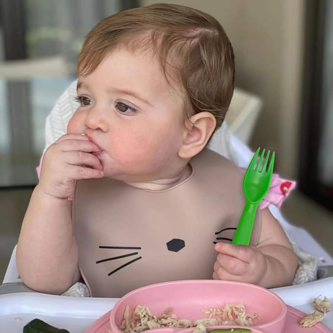 12 Pcs Kids Spoons and Forks Toddler Utensils Plastics Reusable Silverware Baby - Image 6