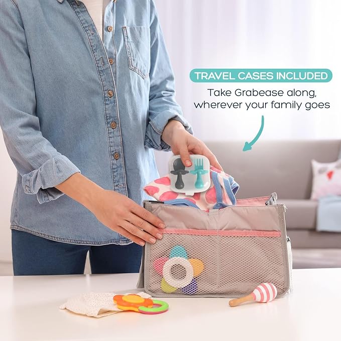 Grabease Silicone Baby Feeding Utensil Set - Image 8