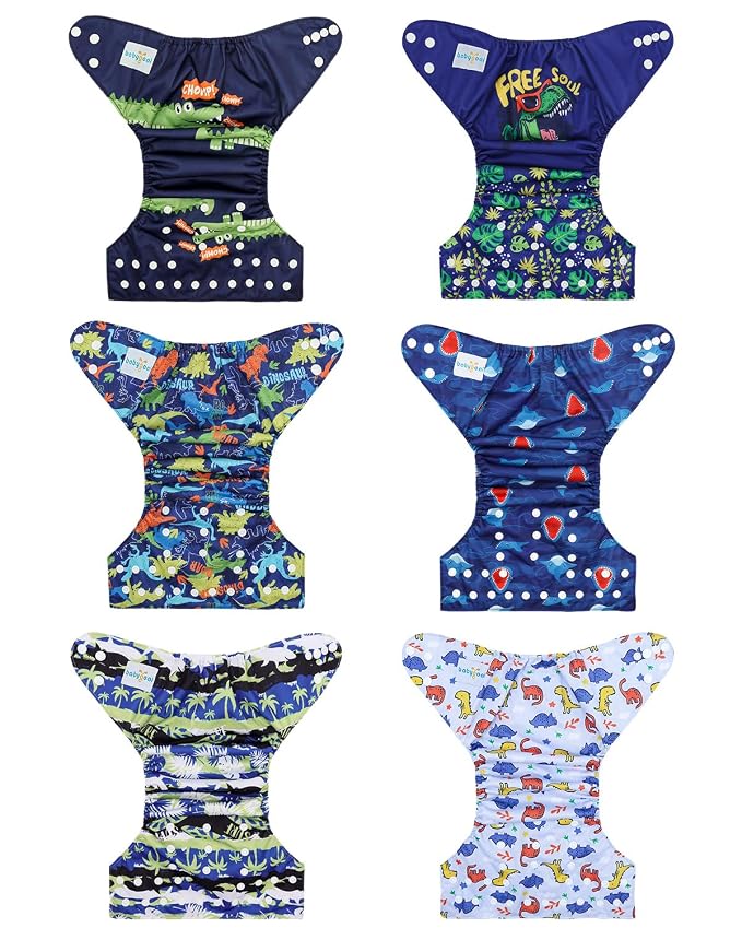 Babygoal Baby Cloth Diaper 6 Pack - Image 2