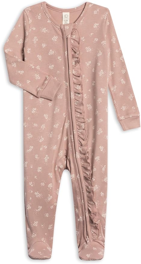 Colored Organics Baby Zip-Up Footed Sleeper by ColoredOrganics