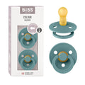 BIBS Pacifiers Colour Collection | Natural Rubber Baby Pacifier | Round Nipple by BIBS