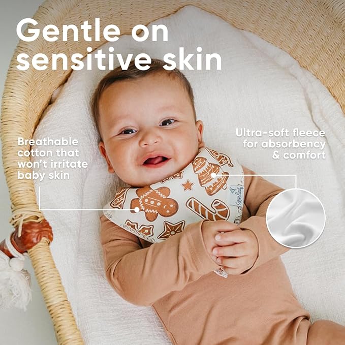 Copper Pearl 4 Pack Soft Cotton Baby Bibs - Image 4