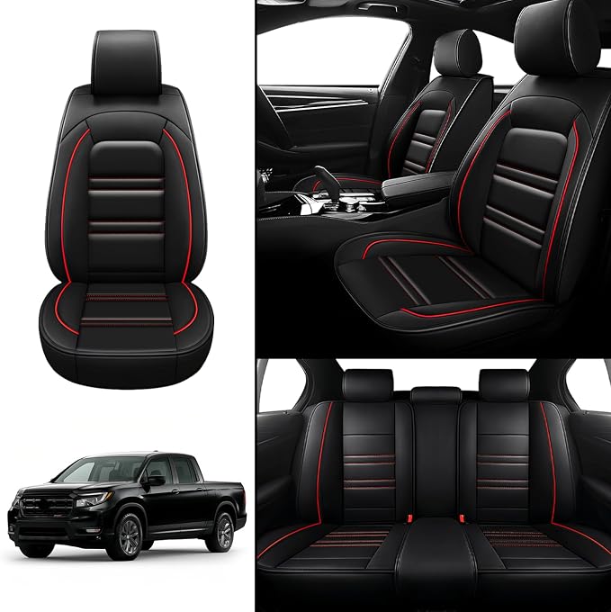Seat Covers for Honda Ridgeline 2006-2025 | 5-Seats Leather Seat Covers - Image 2