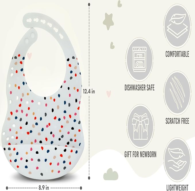 BPA-Free Silicone Baby Bibs - Image 3