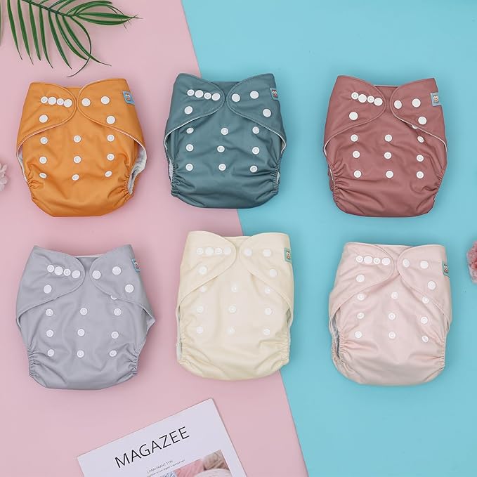 ALVABABY Baby Cloth Diaper 6 Pack - Image 6