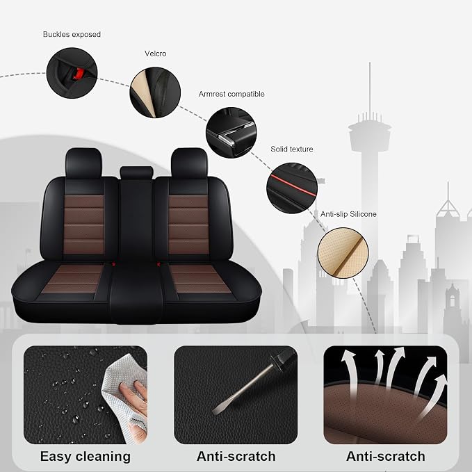 JOJ Fit for Toyota Highlander 2001-2022 Seat Covers, 7 Seat Car Seat Cover - Image 6