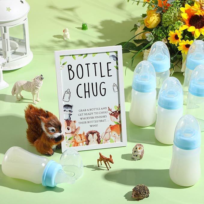 Roowest Bottle Chug Baby Shower Game Favors Including Woodland Animal Theme - Image 5
