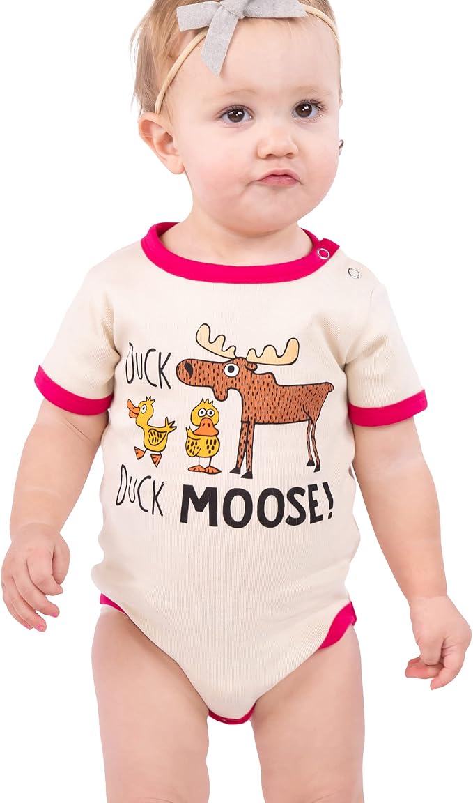 Lazy One Cute Unisex Baby Bodysuit, Cute Animal Designs, 6-18 Months - Image 3