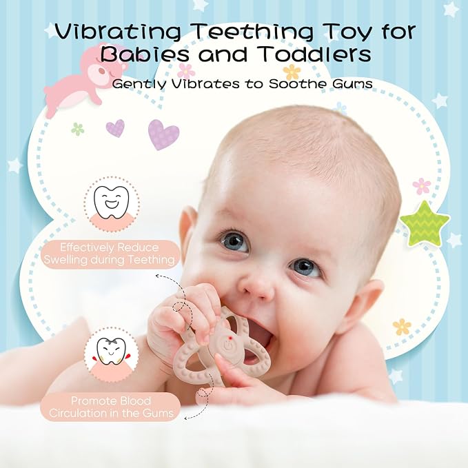 Vibrating Sensory Chew Toy, Teether Teething Toys - Image 3