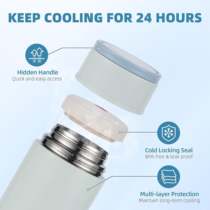 Portable Breast Milk Cooler, Stainless Steel Breastmilk Storage Keeps - Image 4