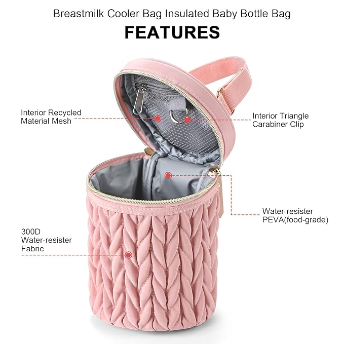 Accmor Breastmilk Cooler Bag, Insulated Baby Bottle Cooler Tote Bags - Image 5