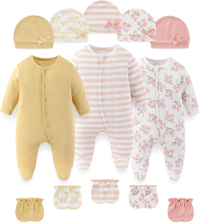 Fashion Baby Boy Girl Clothing Set Cotton Soft 3-Piece Long Sleeve Button by falianni