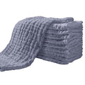 Yoofoss Muslin Burp Cloths for Baby 10 Pack 100% Organic Cotton Baby Washcloths by YOOFOSS