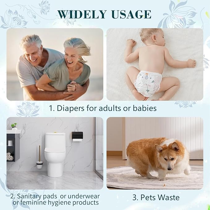 Large Adult Diaper Disposal Bags, Fresh Scented, Elderly Waste Disposal - Image 5