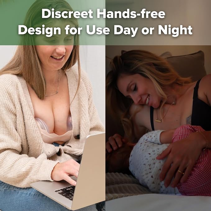 haakaa Wearable Shell Breast Pump 2-in-1 Hands-Free & Passive Silicone Milk - Image 5