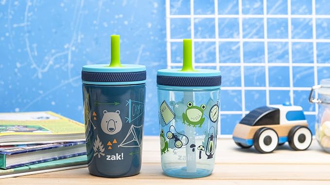 Zak Designs Campout and Camping Kelso Tumbler Set, Leak-Proof Screw-On Lid - Image 9