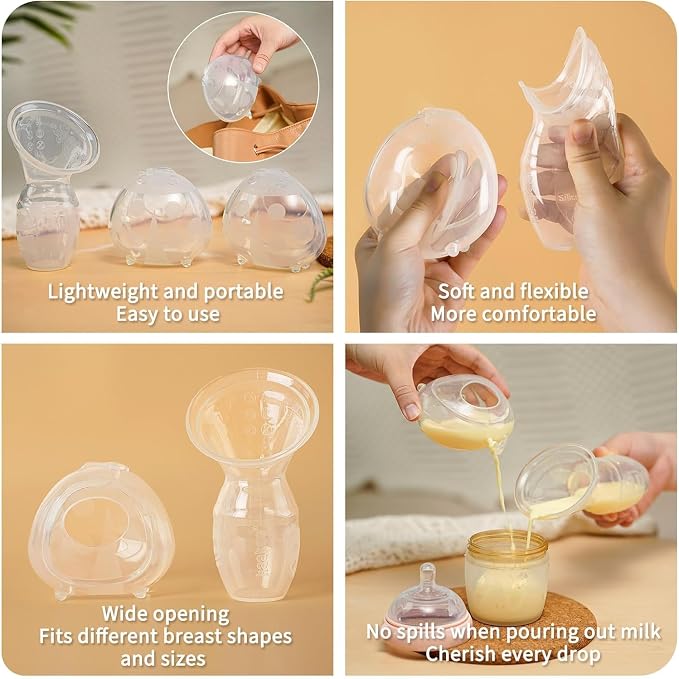 haakaa Silicone Breast Pump and Ladybug Breast Shells Combo - Image 7