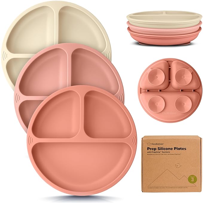 KeaBabies Suction Plates for Baby, Toddler by KeaBabies