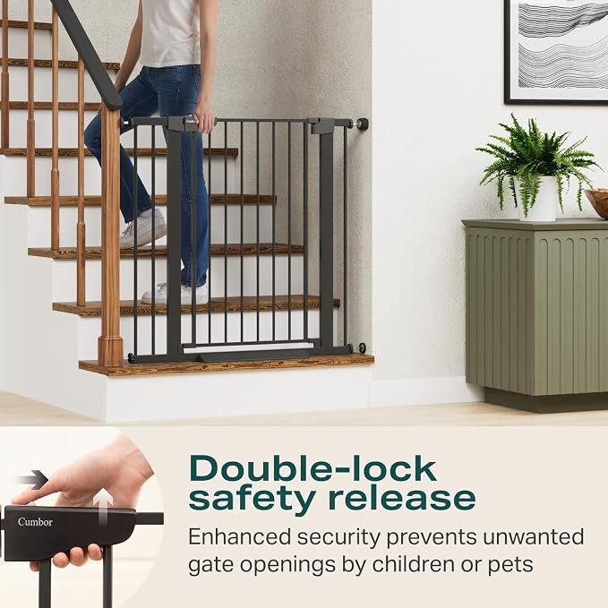 Cumbor 36" Extra Tall Baby Gate - Image 5