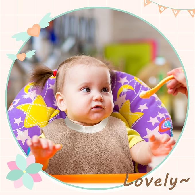 6 Pcs Pullover Baby Bibs Cotton Terry Toddler Absorbent Infant - Image 6