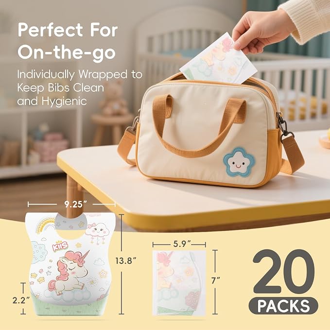 KIIS Disposable Baby Bibs for Baby Boys and Girls - Image 7