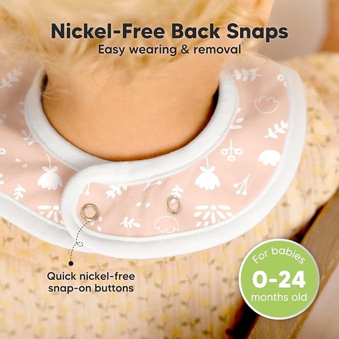 KeaBabies 8-Pack Organic Baby Bibs - Image 6