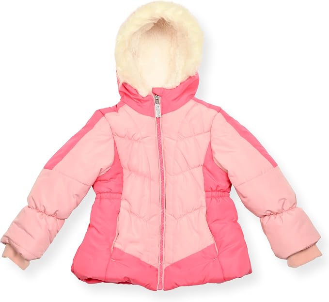 Arctic Quest Little Girls Bib Snow Pants and Ski Jacket Water-Resistant Snowsuit - Image 2