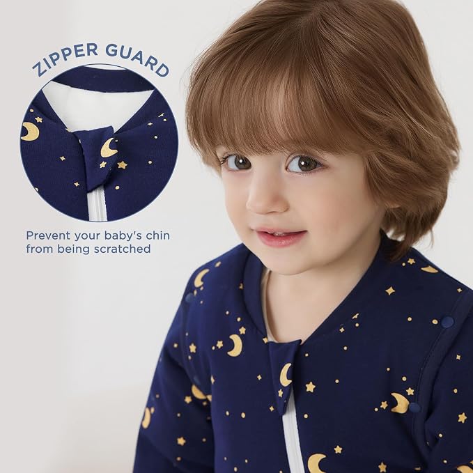 Duomiaomiao 3.5 TOG Toddler Sleep Sack 2-3T 100% Cotton Winter Side Open Zipper - Image 3