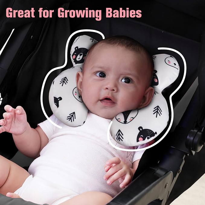 KAKIBLIN Baby Neck Pillow, Upgraded Baby Support Pillow, Babies Head Pillow - Image 4
