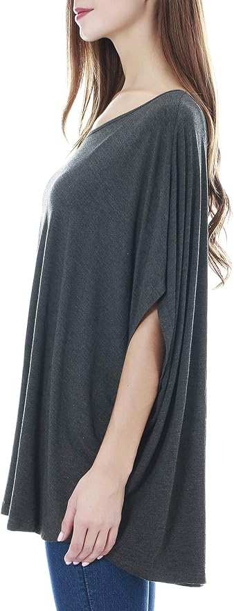 Smallshow Women's Nursing Top Maternity Poncho - Image 2