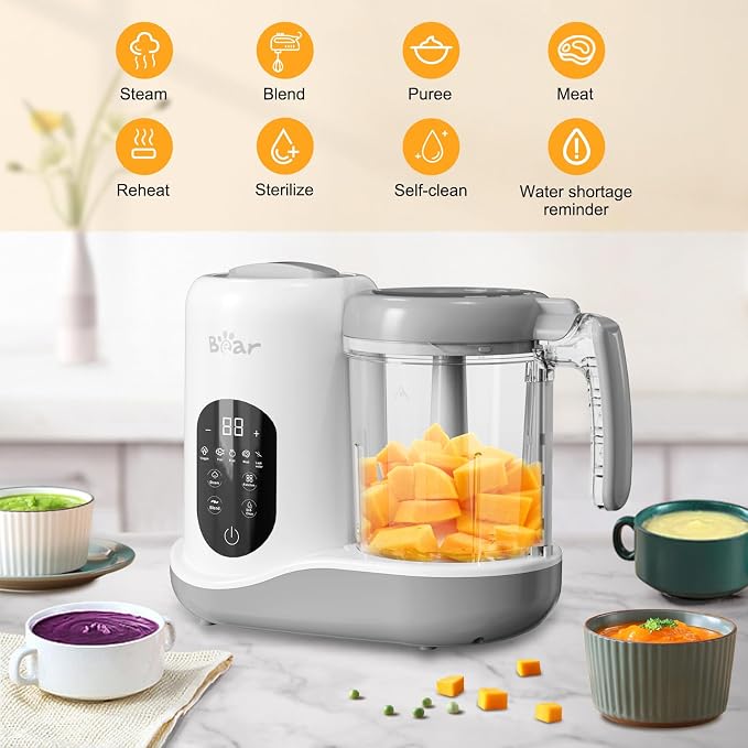 BEAR 2024 Baby Food Maker | One Step Baby Food Processor Steamer Puree Blender - Image 2