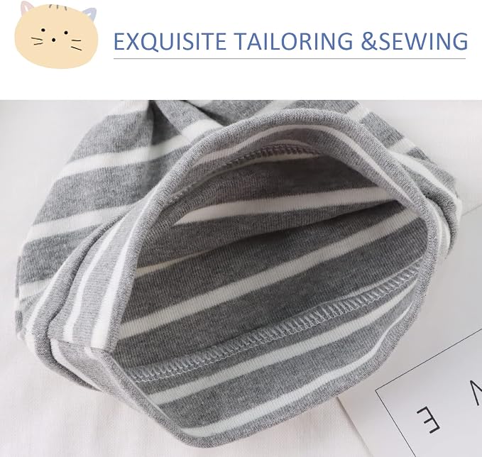 JANGANNSA Newborn Baby Hat Infant Baby Boys Beanie Top Knot Stretchy Hats - Image 4