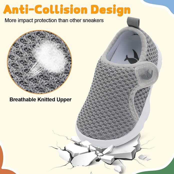 FEETCITY Baby Shoes Boys Girls First Walking Shoes Infant Sneakers Lightweight - Image 5