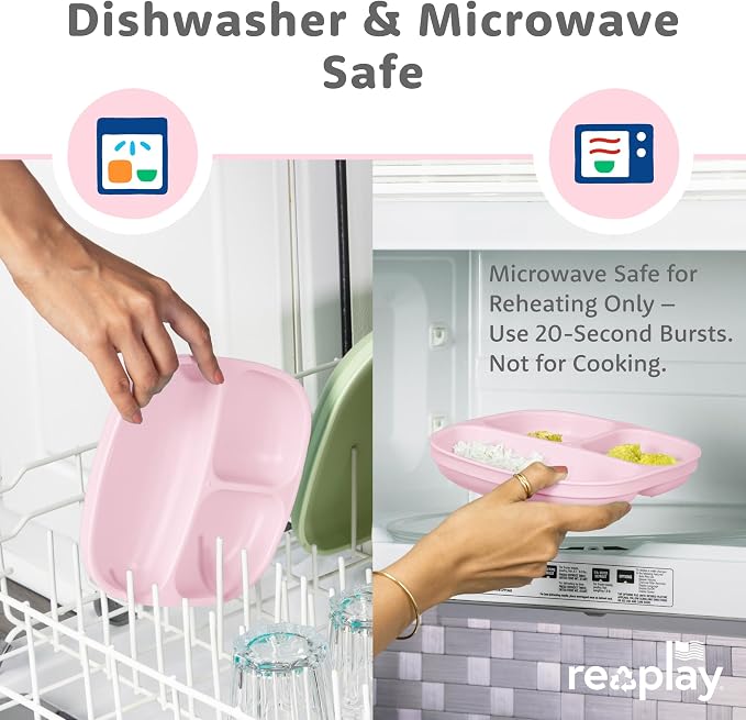 Re-Play Toddler Plates with Dividers - Image 7