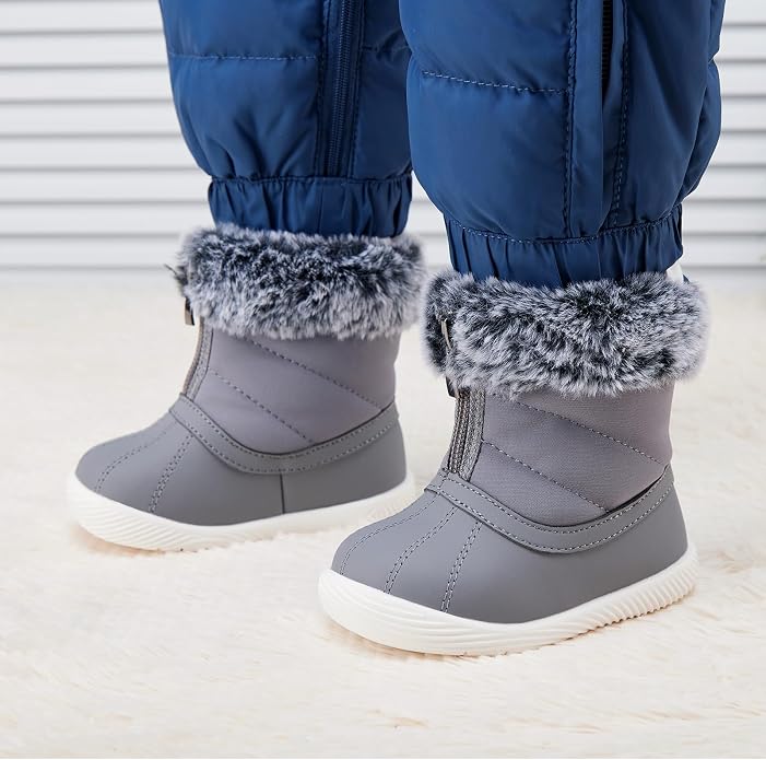 BMCiTYBM Baby Boy Girl Snow Boots Waterproof Winter Warm Booties Nonslip - Image 2
