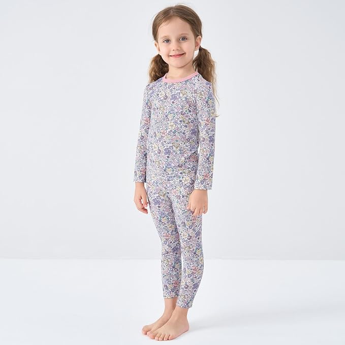 pureborn Baby Toddler Kids Viscose from Bamboo Pajamas Set Pjs 2pcs 18M-8Y - Image 3