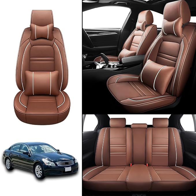 Car Seat Covers for Infiniti g35 2003-2008 | 5-Seats Seat Covers, Waterproof - Image 2