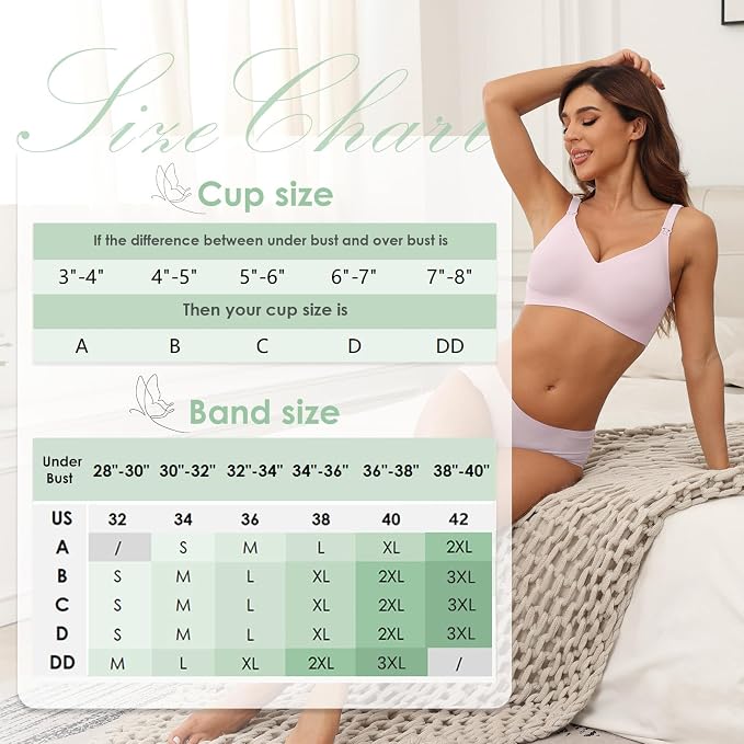 As Fairy Seamless Nursing Bras for Breastfeeding Soft Wireless Sleep Maternity - Image 7