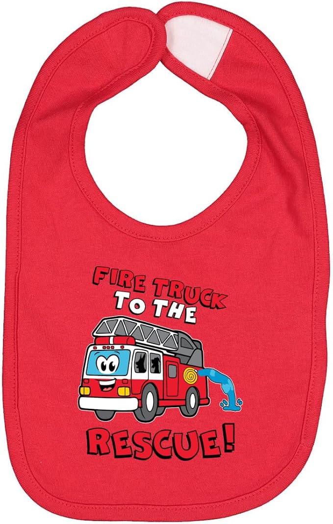 Wild Bobby Fire Truck to the Rescue Funny Cute Humor Infant Premium Jersey Baby by WildBobby