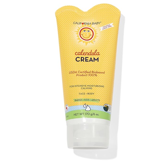 California Baby Calendula Cream | 100% Plant-Based Moisturizer | Lavender Baby by CaliforniaBaby