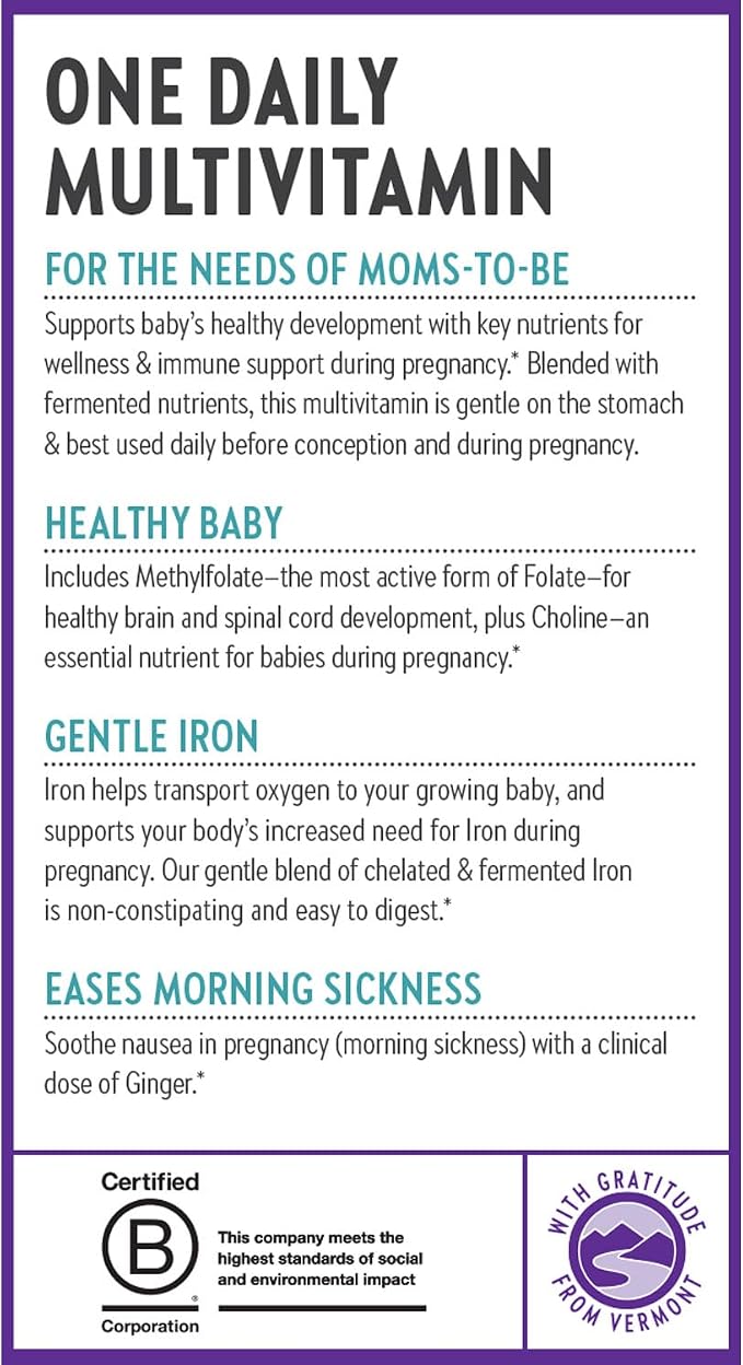 New Chapter Prenatal Vitamins, One Daily Prenatal Multivitamin - Image 8