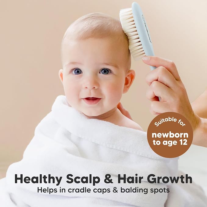 Wooden Baby Hair Brush - Image 3