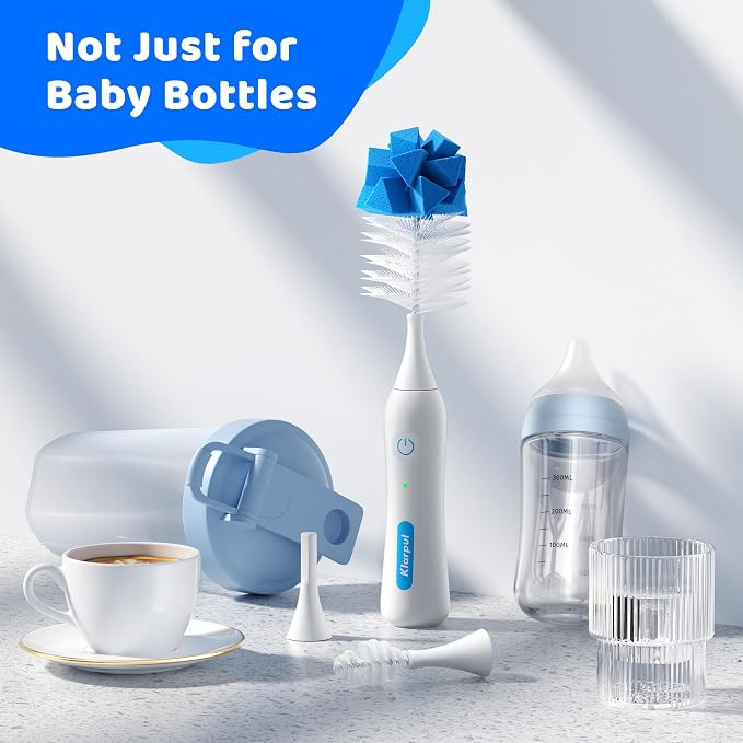Electric Bottle Brush Cleaner, IPX7 Waterproof Baby Bottle Brush - Image 9