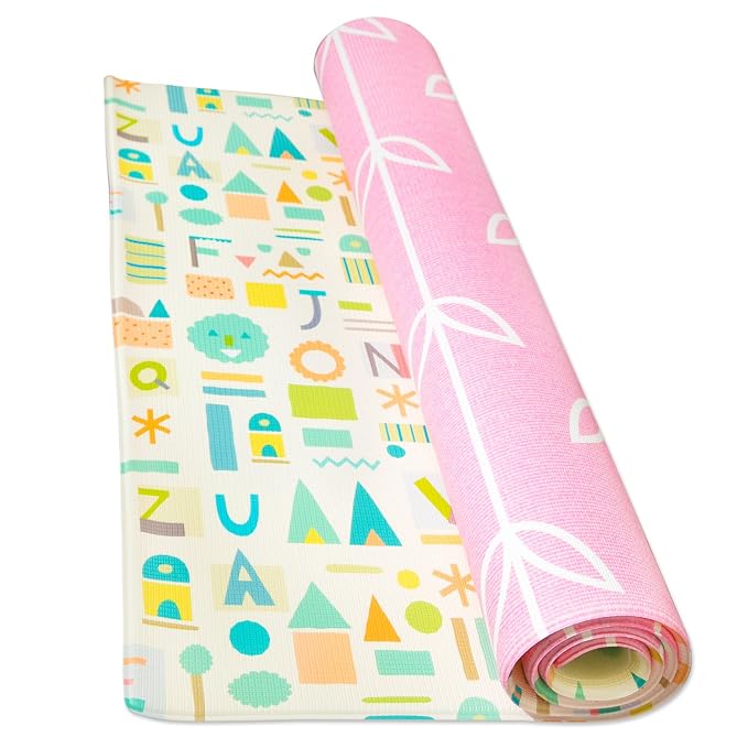 Baby Care Play Mat 82'' x 55'' Original One-Piece Reversible Rollable - Image 2