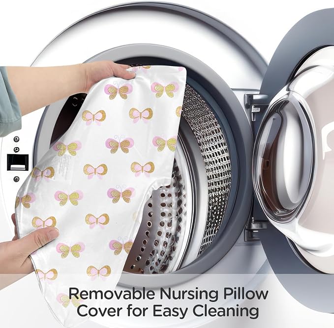 Little Grape Land Nursing Pillow, Upgraded Breast Feeding Pillow - Image 6
