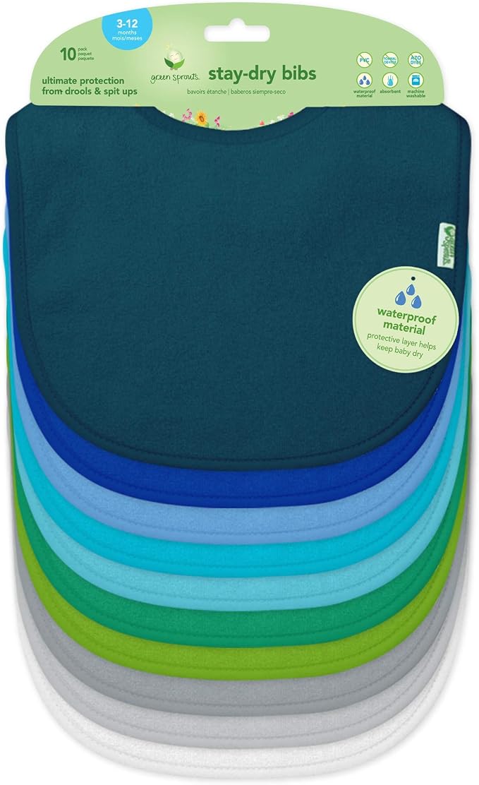 green sprouts Stay-dry Baby Bibs - Image 8