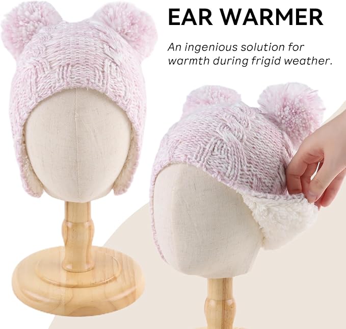 Zsedrut Winter Baby Boy Hats Pompom Baby Beanie - Image 2